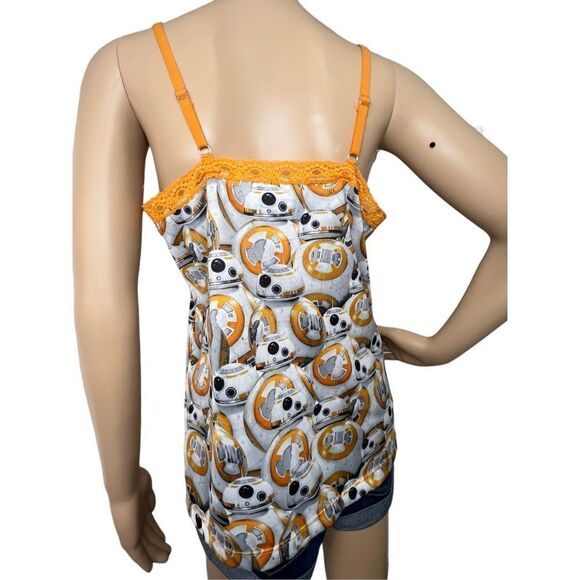 Star Wars BB-8 Patterned Fitted Lace Cami/Tank Top - Picture 3 of 4
